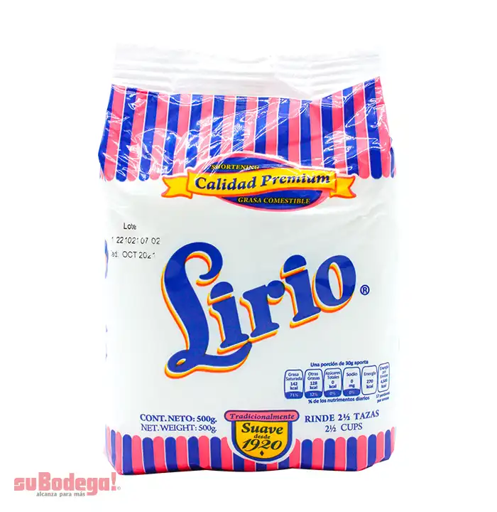 Manteca Lirio 500 gr.