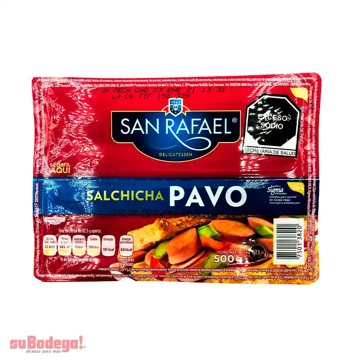 Salchicha de Pavo San Rafael 500 gr.
