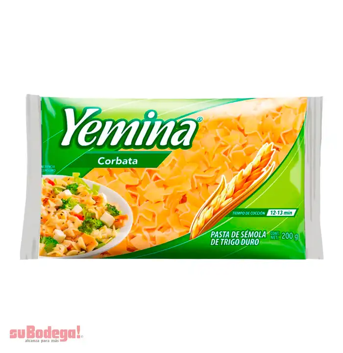 Pasta Yemina Corbata 200 gr.