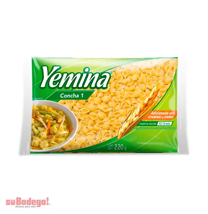 Pasta Yemina Concha Número 1 200 gr.