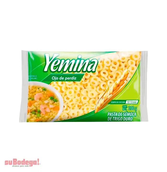 Pasta Yemina Ojo de Perdiz 200 gr.