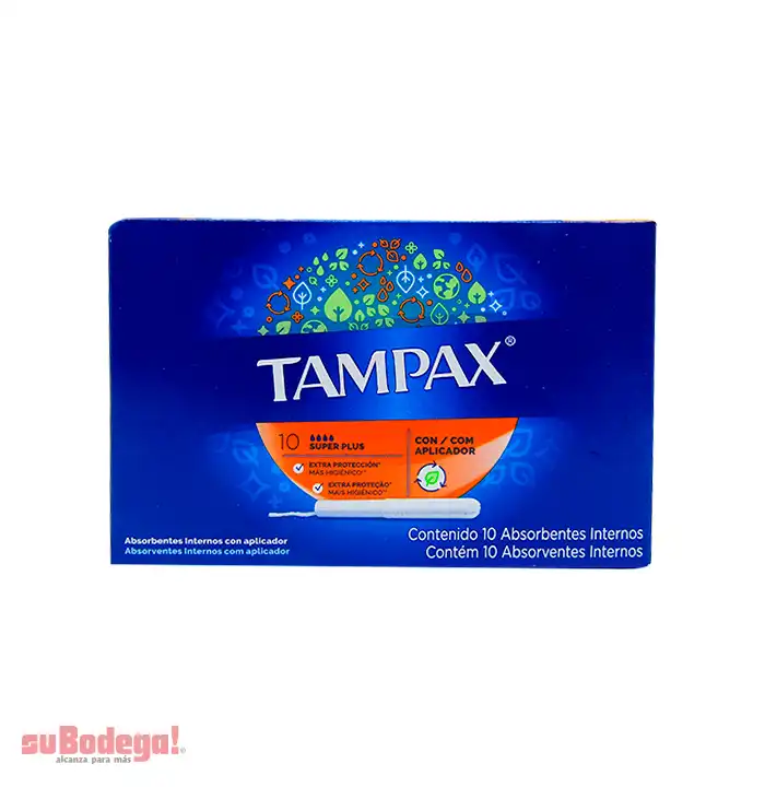 Toalla Sanitaria Tampax Plus 10 pz.