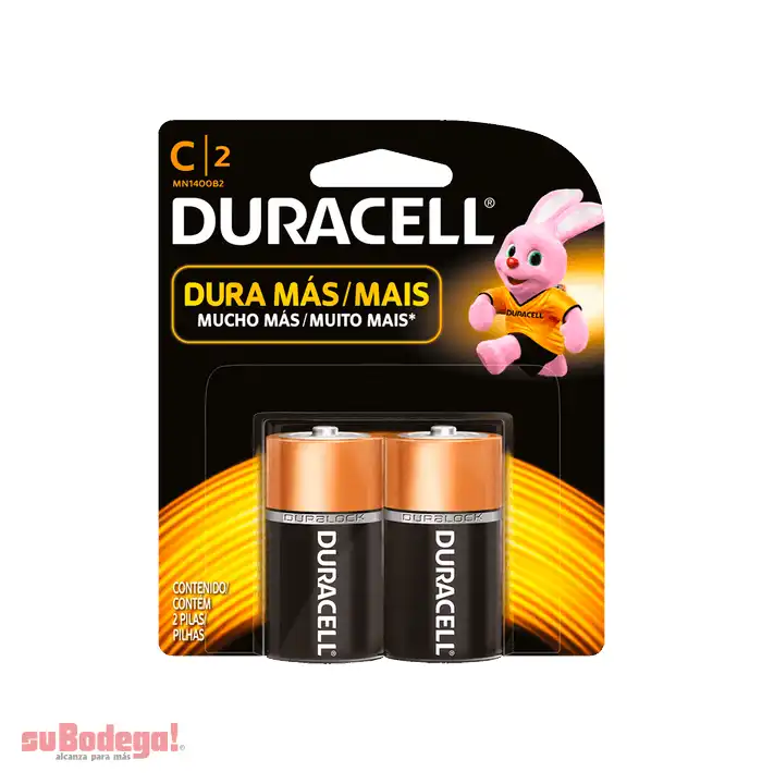 Batería Duracell C 2 Pz.