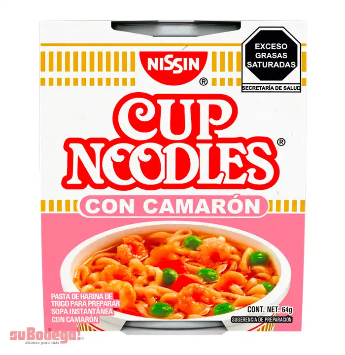 Sopa Nissin Camarón 64 gr.