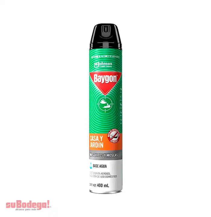 Insecticida Baygón Casa y Jardín Aerosol 400 ml.