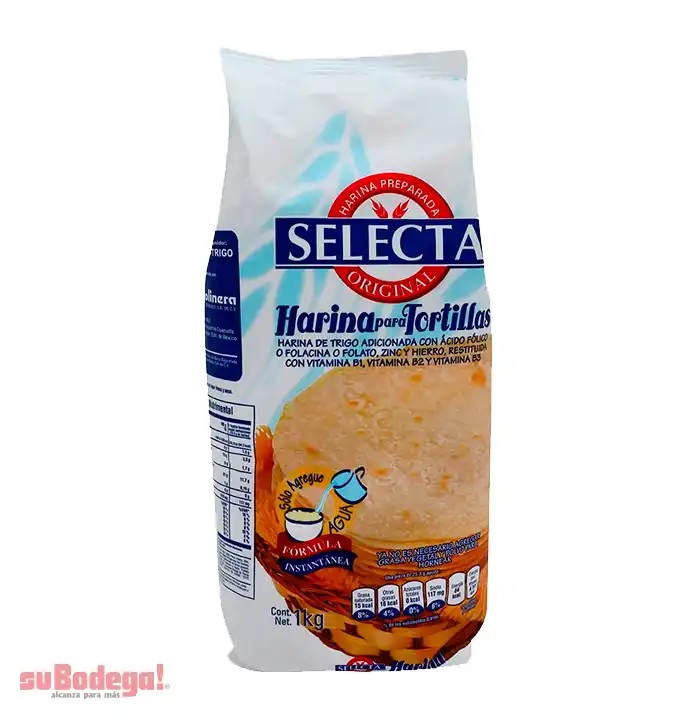 Harina para Tortilla Selecta 1 kg. | suBodega! alcanza para más