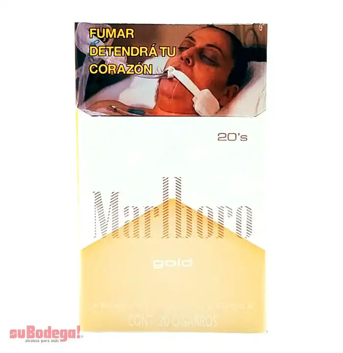 Cigarros Marlboro Gold Cajetilla Dura Pz.