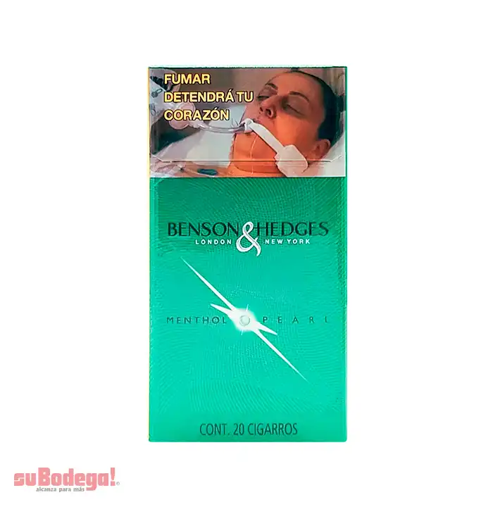 Cigarros Benson & Hedges 100 Mentol Cajetilla Dura Pz.