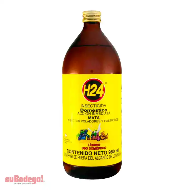 Insecticida H-24 Domestico Líquido 960 ml.