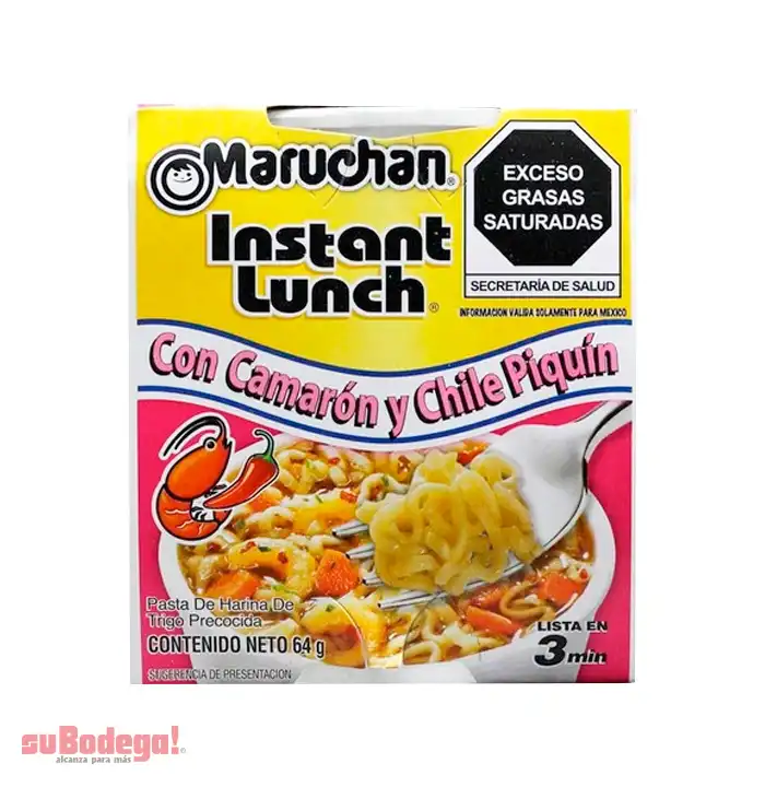 Sopa Maruchan Camarón con Chile 64 gr.