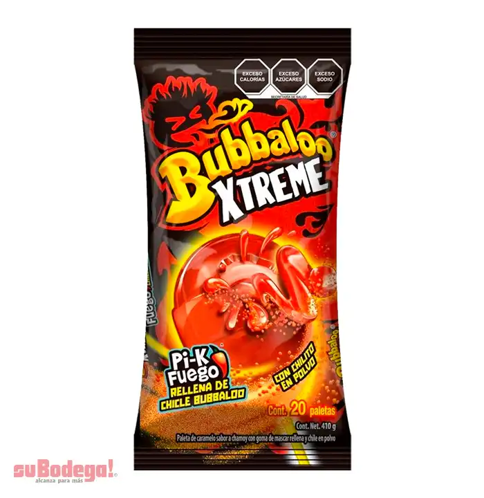 Paleta Bubbaxtreme Picamix 20 pz.