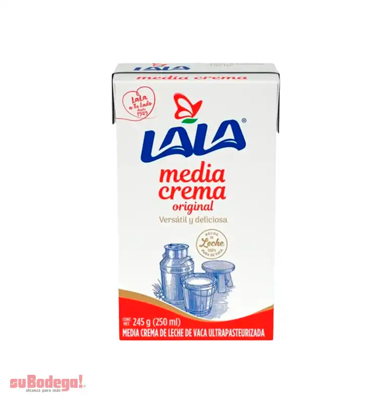 Media Crema Lala 250 ml. | suBodega! alcanza para más