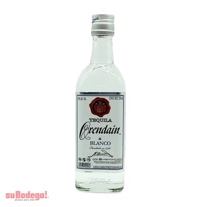 Tequila Orendain Blanco 250 Ml.