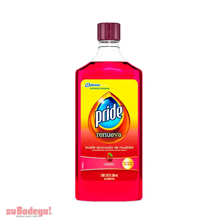Aceite para Muebles Pledge Rojo Cereza 500 Ml.
