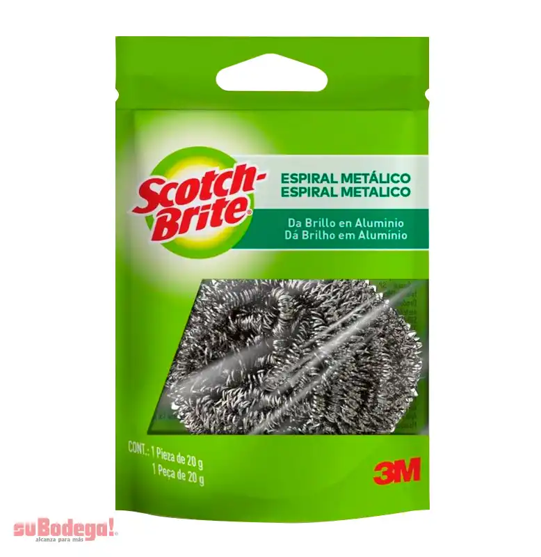 Fibra Scotch Brite Espiral Metálico pz.