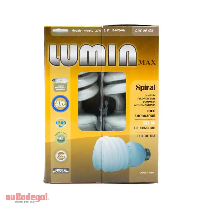 Lámpara Lumin 5000 Hr 20w Espiral pz.
