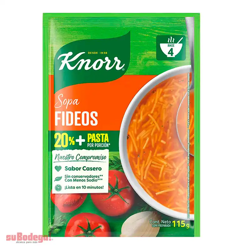 Sopa Knorr Fideo 115 gr.