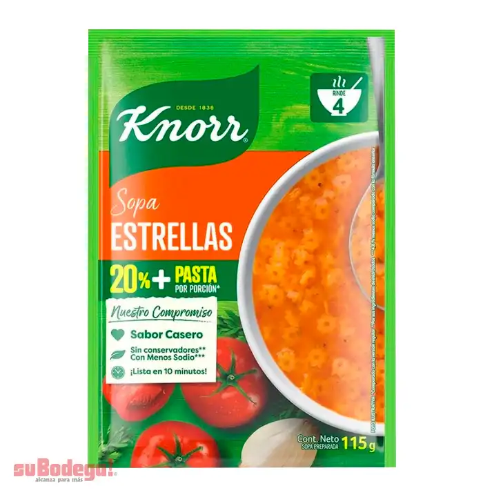 Sopa Knorr Letra 115 gr.