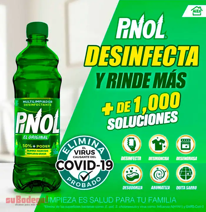 Limpiador Pinol Original 250 ml. | suBodega! alcanza para más