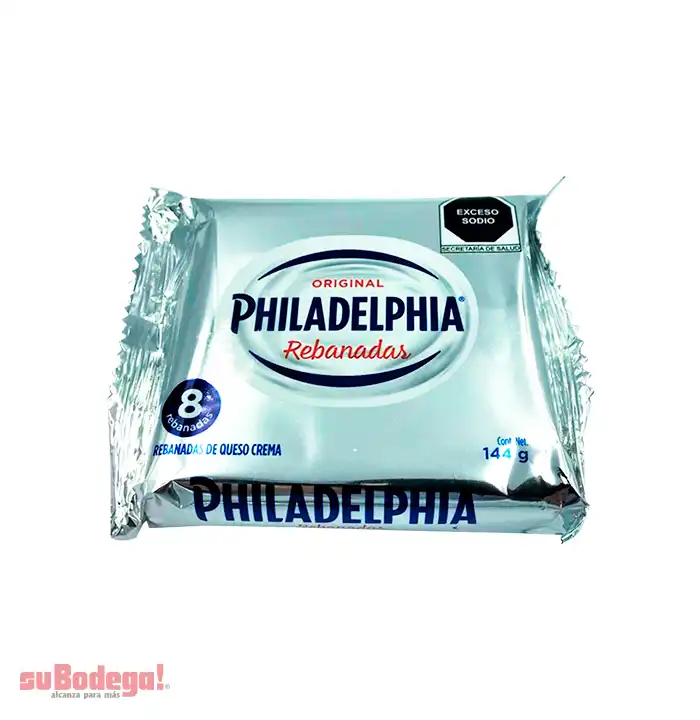 Queso Crema Philadelphia Rebanadas 144 gr.