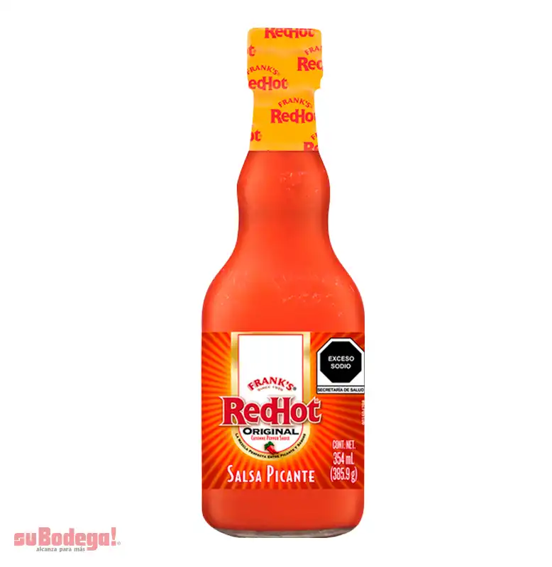 Salsa Franks Red Hot Alitas 354 ml.