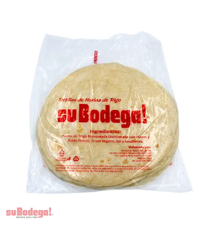 Tortilla de Harina Mantequilla suBodega 10 pz. | suBodega! alcanza para más