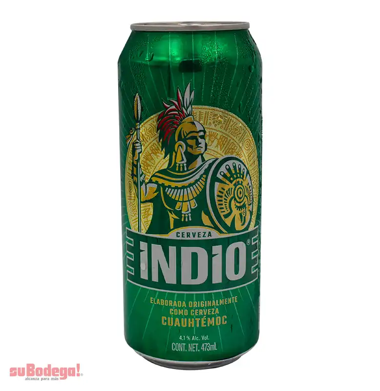 Cerveza Indio Lata 473 ml.