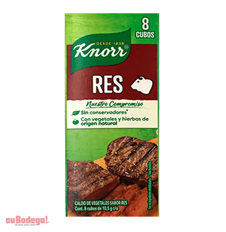 Knorr Caldo de Res 8 pz.