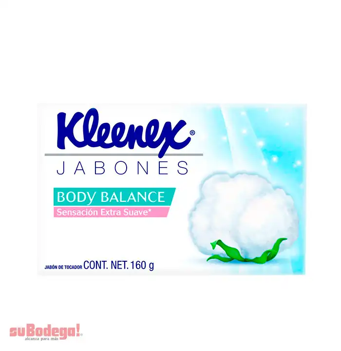Jabón de Tocador Kleenex Body Balance 160 gr.