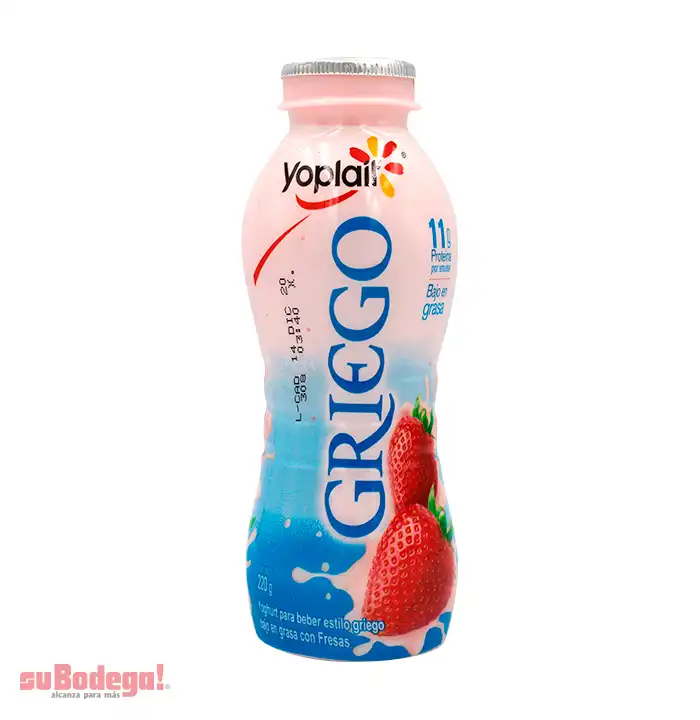 Yoghurt Yoplait Griego Fresa para Beber 220 gr.