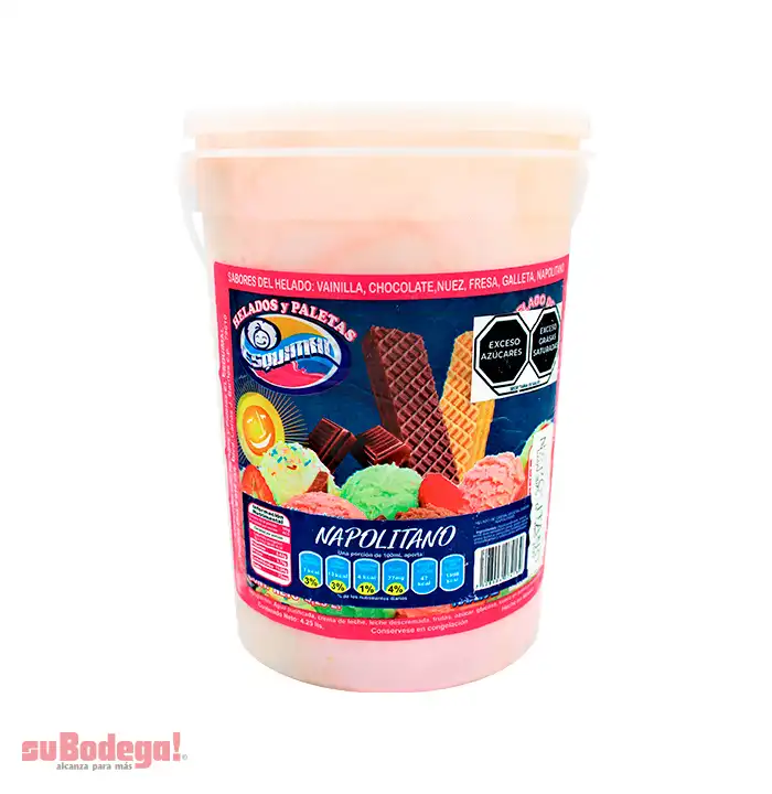 Helado Esquimal Napolitano 4.25 Lt.