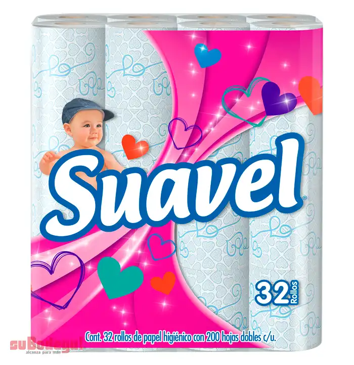 Papel Higienico Suavel 200 H.D. 32 Rollos