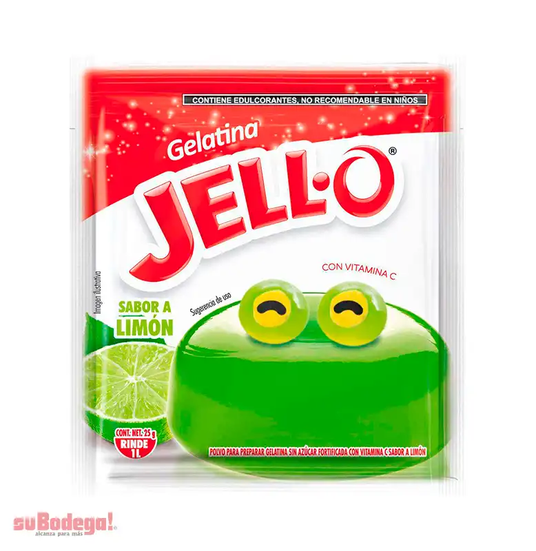 Gelatina Jell-O Limón 25 gr.