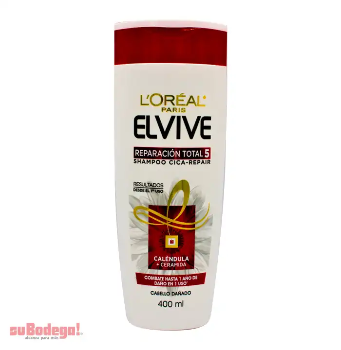 Shampoo Loreal Elvive Reparación Total 400 Ml Subodega Alcanza Para Más