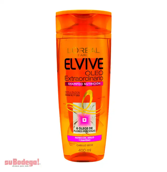 Shampoo Loreal Elvive Nutrición 400 ml.