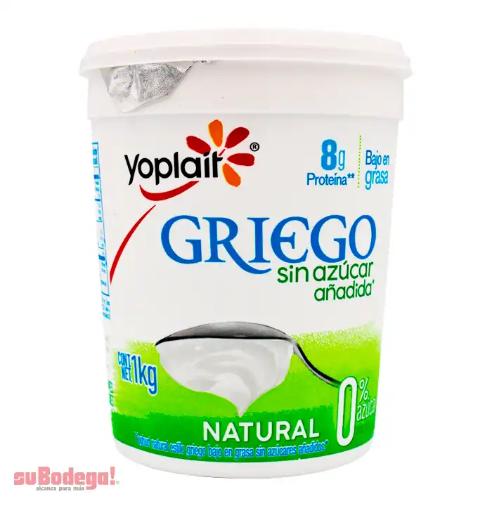 Yoghurt Yoplait Griego Natural 0% Azúcar 1 kg.