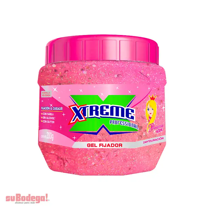 Gel Xtreme Kids Princesa 200 gr.