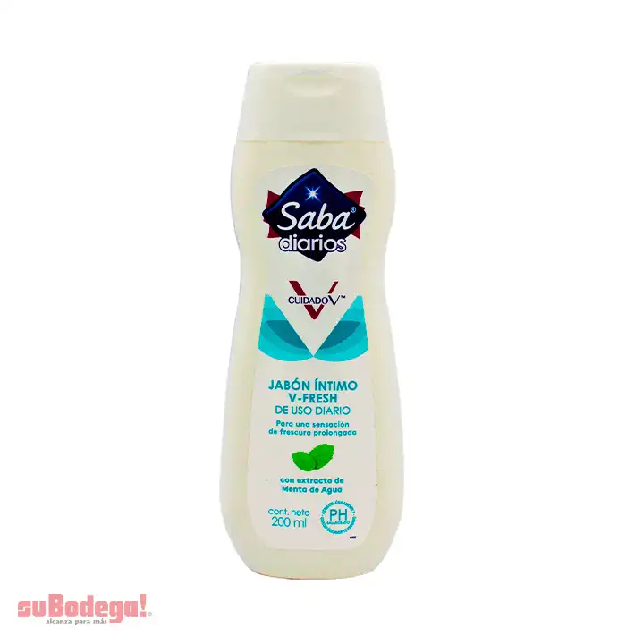 Jabón Saba Íntimo Fresh Líquido 200 ml.