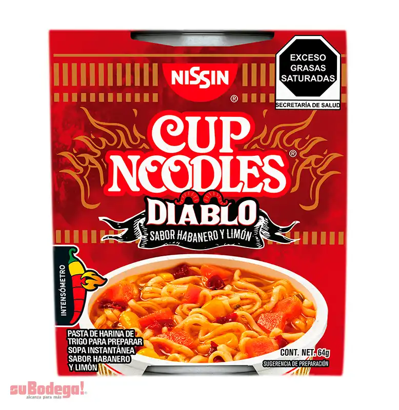 Sopa Nissin Diablo 64 gr.