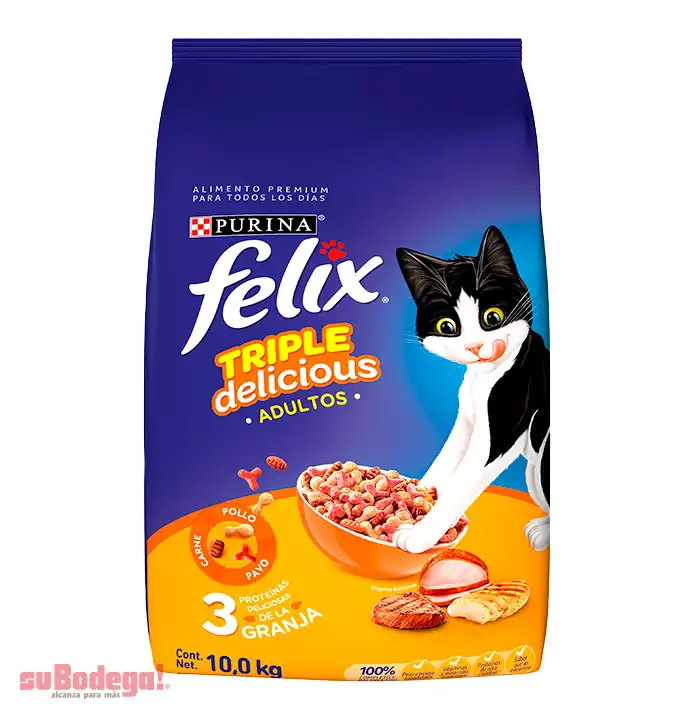 Felix Triple Delicious Granja 10 Kg