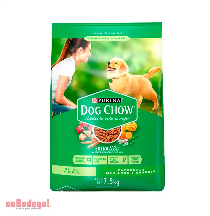 Dog Chow Alimento seco cachorros medianos y grandes, bulto 7.5 Kg