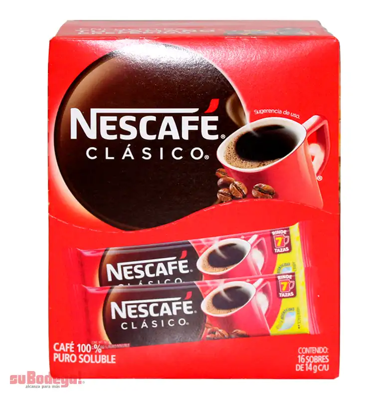 Café Nescafé Clásico Sobres 16/14 gr.