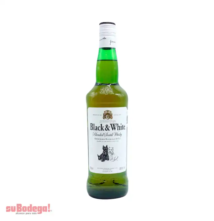 Whisky Black & White Blended Scotch 700 ml.