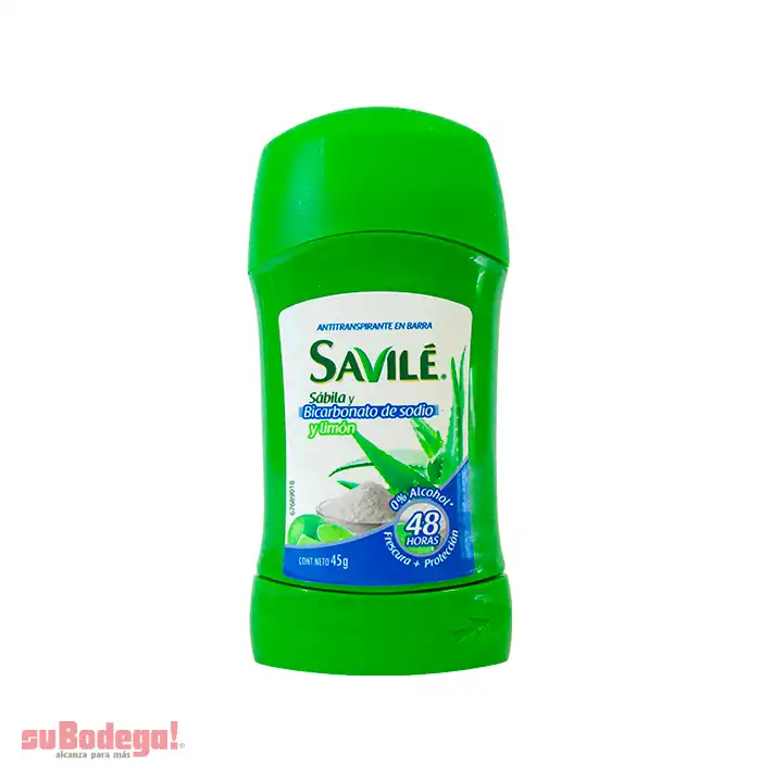 Desodorante Savilé BiCarbónato y Limón Stick 45 ml.
