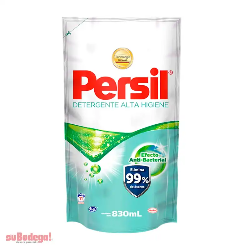 Detergente Persil Alta Higiene Líquido 830 ml.
