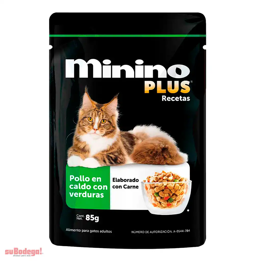 Alimento Ganador Minino Plus Pollo en Caldo 85 gr.