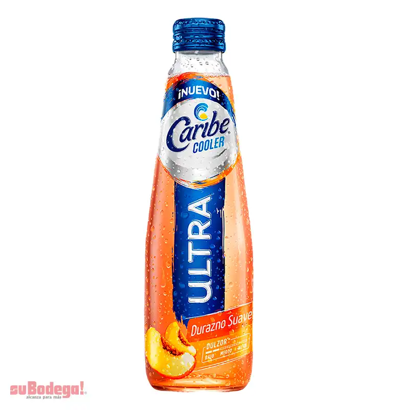 Bebida Caribe Cooler Ultra Durazno 300 ml.