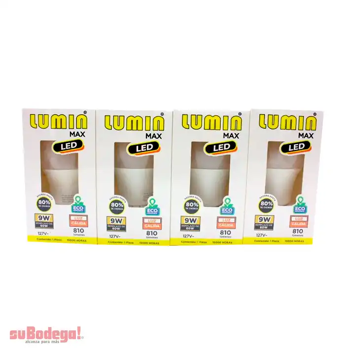 Lámpara Luminmax Led Luz Cálida 9w pz.