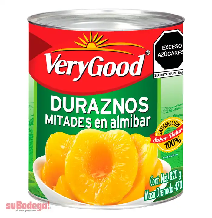 Durazno Very Good Mitades 820 gr.