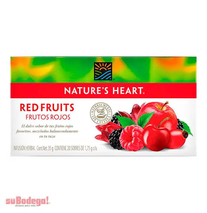 Té Natures Heart Frutos Rojos 20 pz.